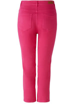 Pink Cropped Skinny Jeans