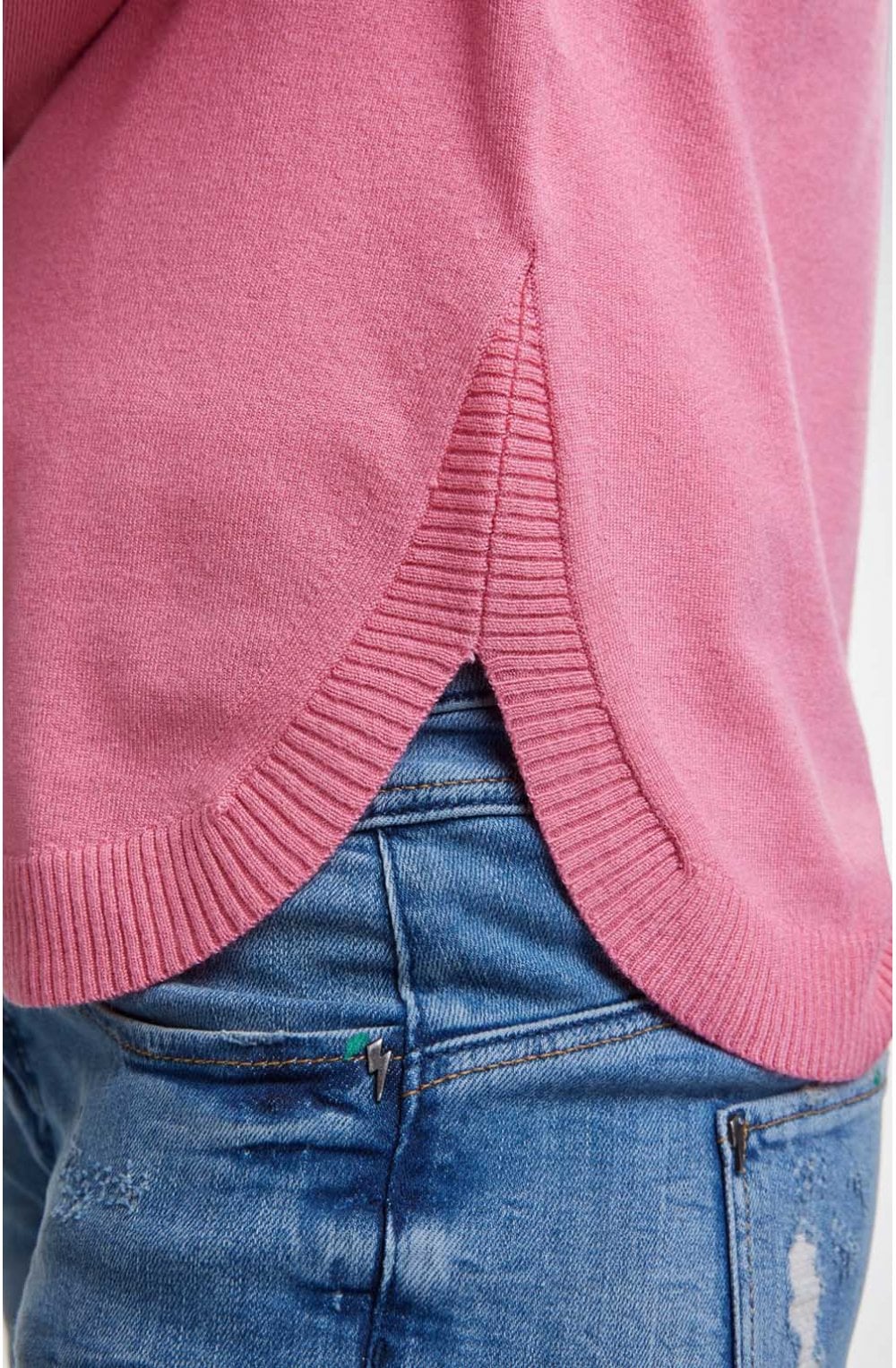 Pink Fine Knit Jumper