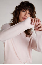 Pink Fine Ribbed Knit Jumper