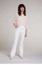 Pink Fine Ribbed Knit Jumper