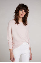 Pink Fine Ribbed Knit Jumper