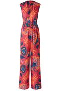 Pink Floral Jersey Jumpsuit