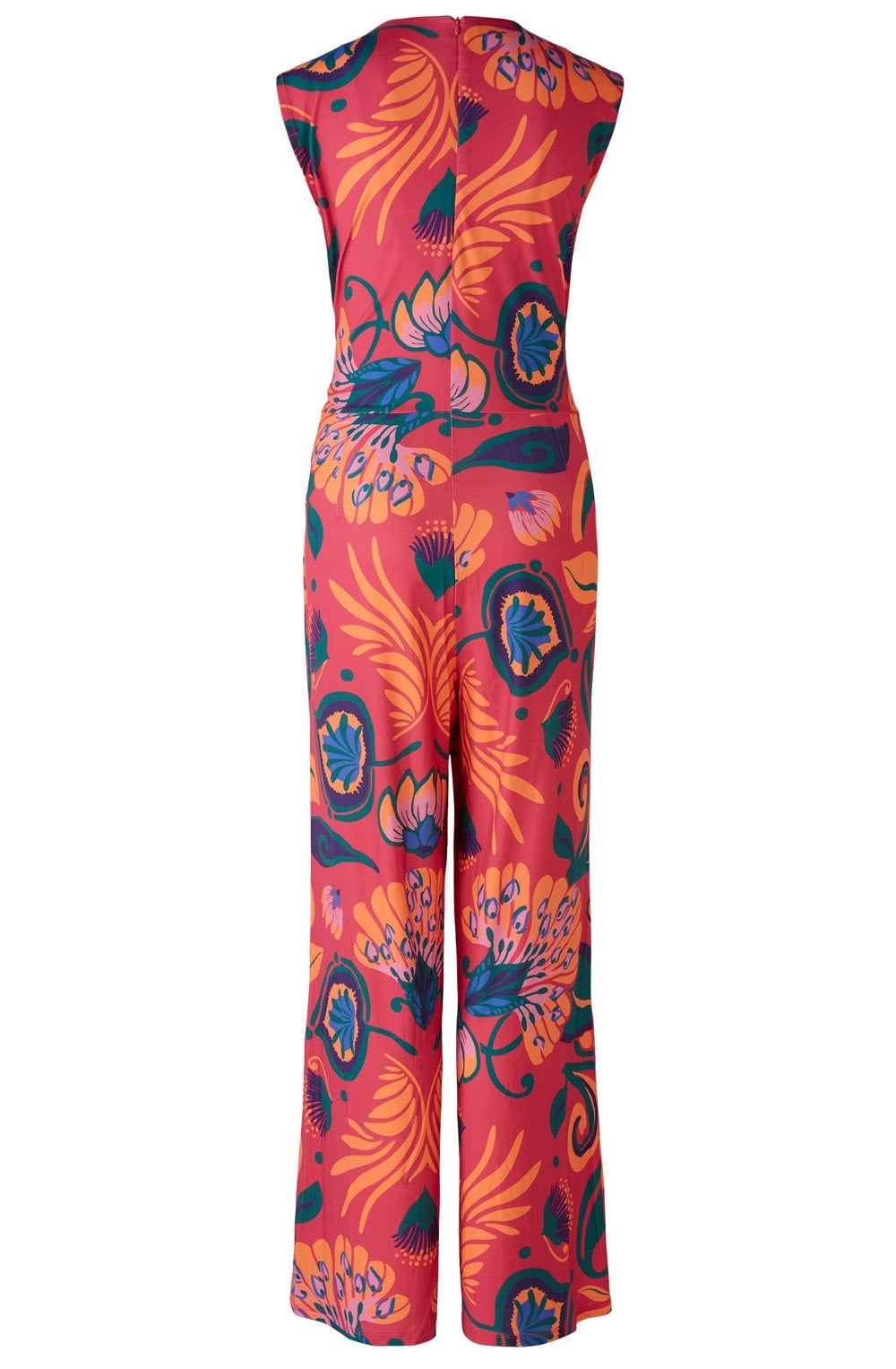 Pink Floral Jersey Jumpsuit