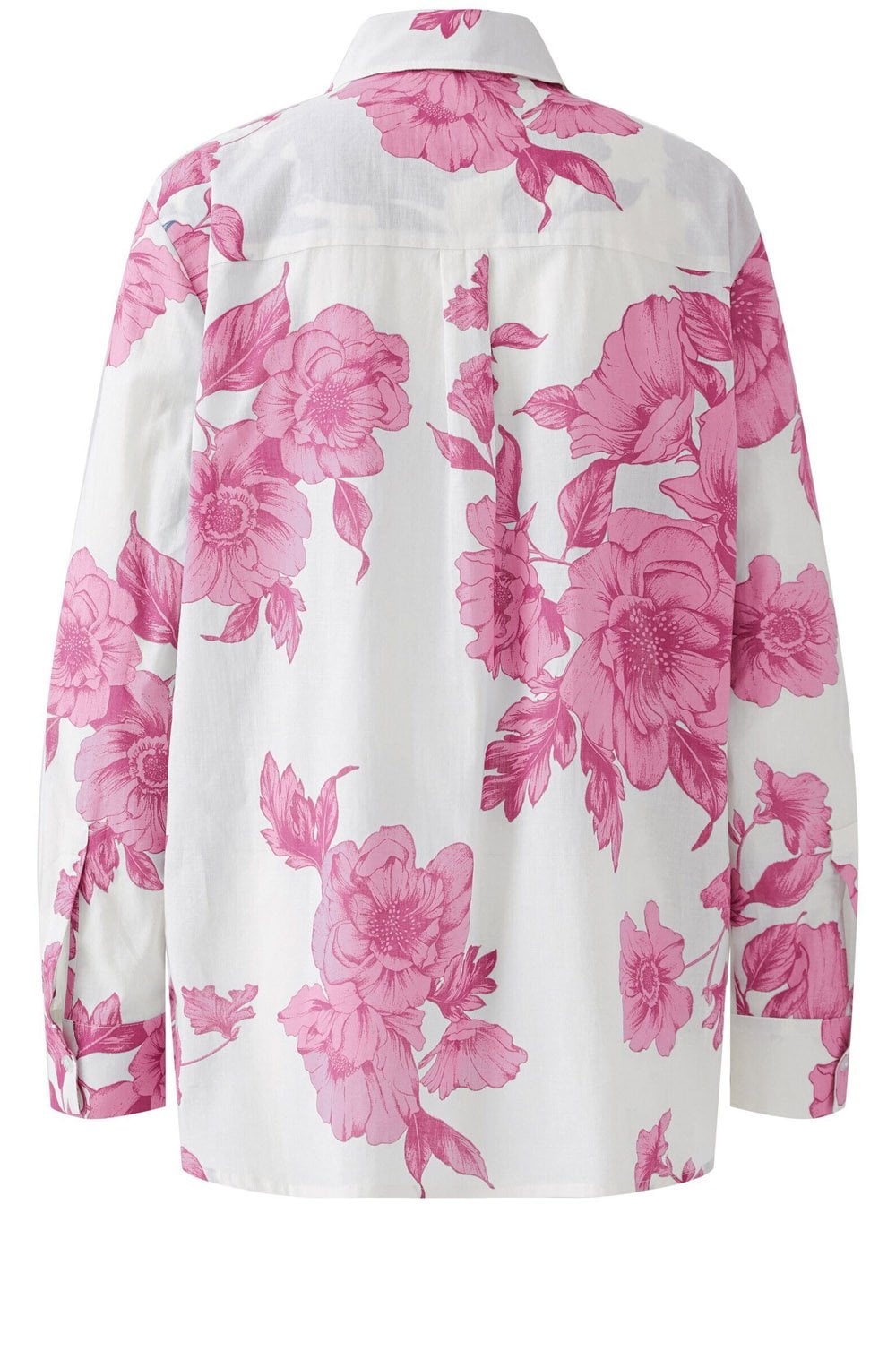 Pink Floral Longline Shirt