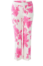 Pink Floral Slip On Trousers