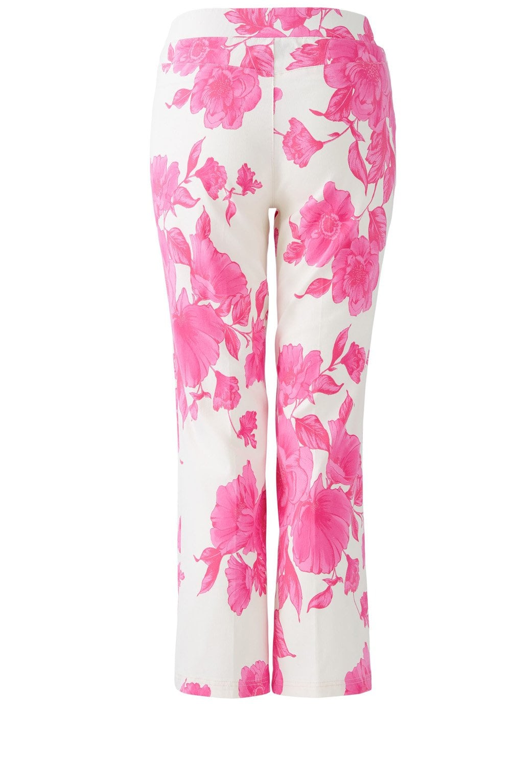 Pink Floral Slip On Trousers