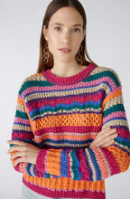 Pink Orange Elaborate Knit Jumper