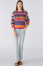 Pink Orange Elaborate Knit Jumper