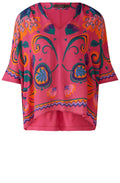 Pink Orange Kaftan Blouse