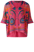 Pink Orange Kaftan Blouse