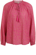 Pink Patterned Blouse