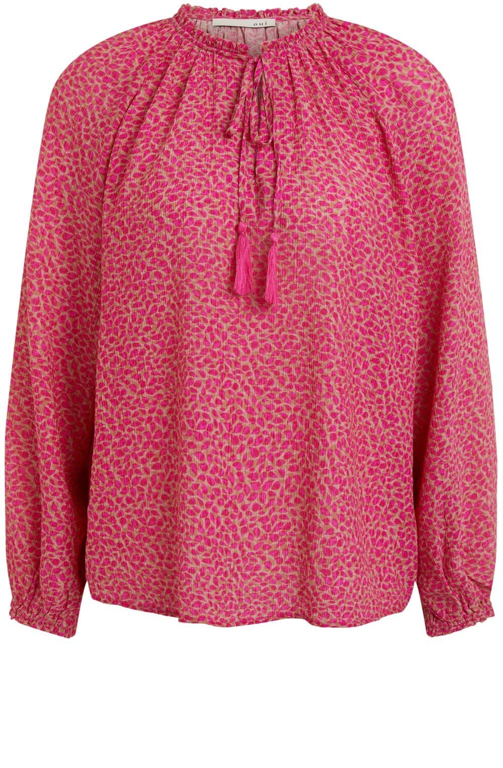 Pink Patterned Blouse
