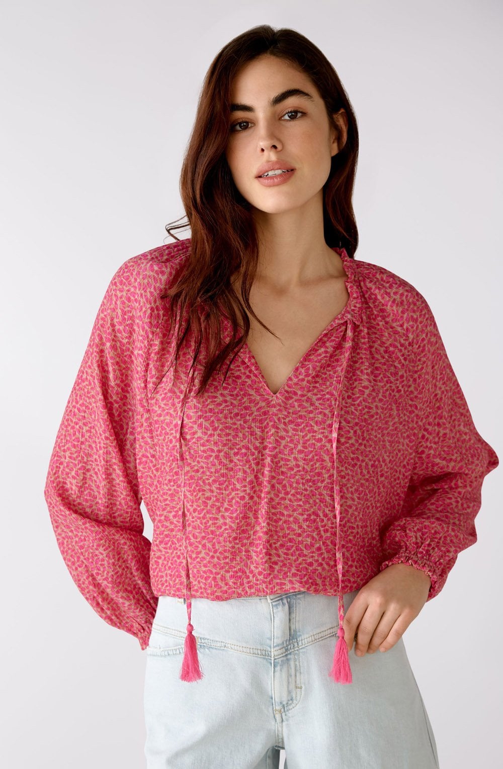 Pink Patterned Blouse