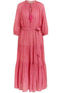 Pink Patterned Maxi Dress