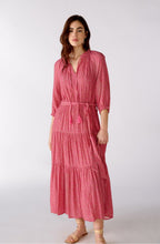 Pink Patterned Maxi Dress