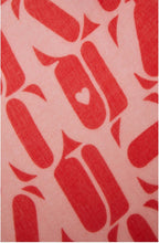 Pink Patterned Scarf