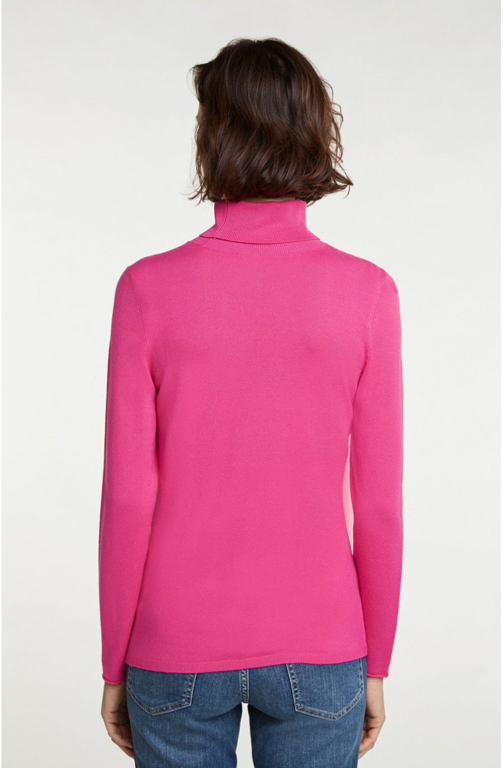 Pink Polo Neck Jumper