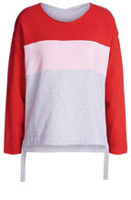 Pink Red striped Sweatshirt