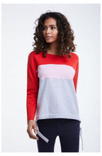 Pink Red striped Sweatshirt