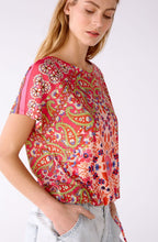 Pink Retro Drawstring Blouse