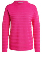 Pink Ribbed Knit Jumper