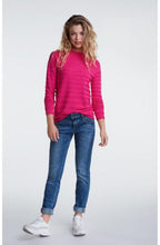 Pink Ribbed Knit Jumper