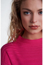 Pink Ribbed Knit Jumper