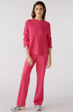 Pink Ribbed Knit Jumper With Zip Detail
