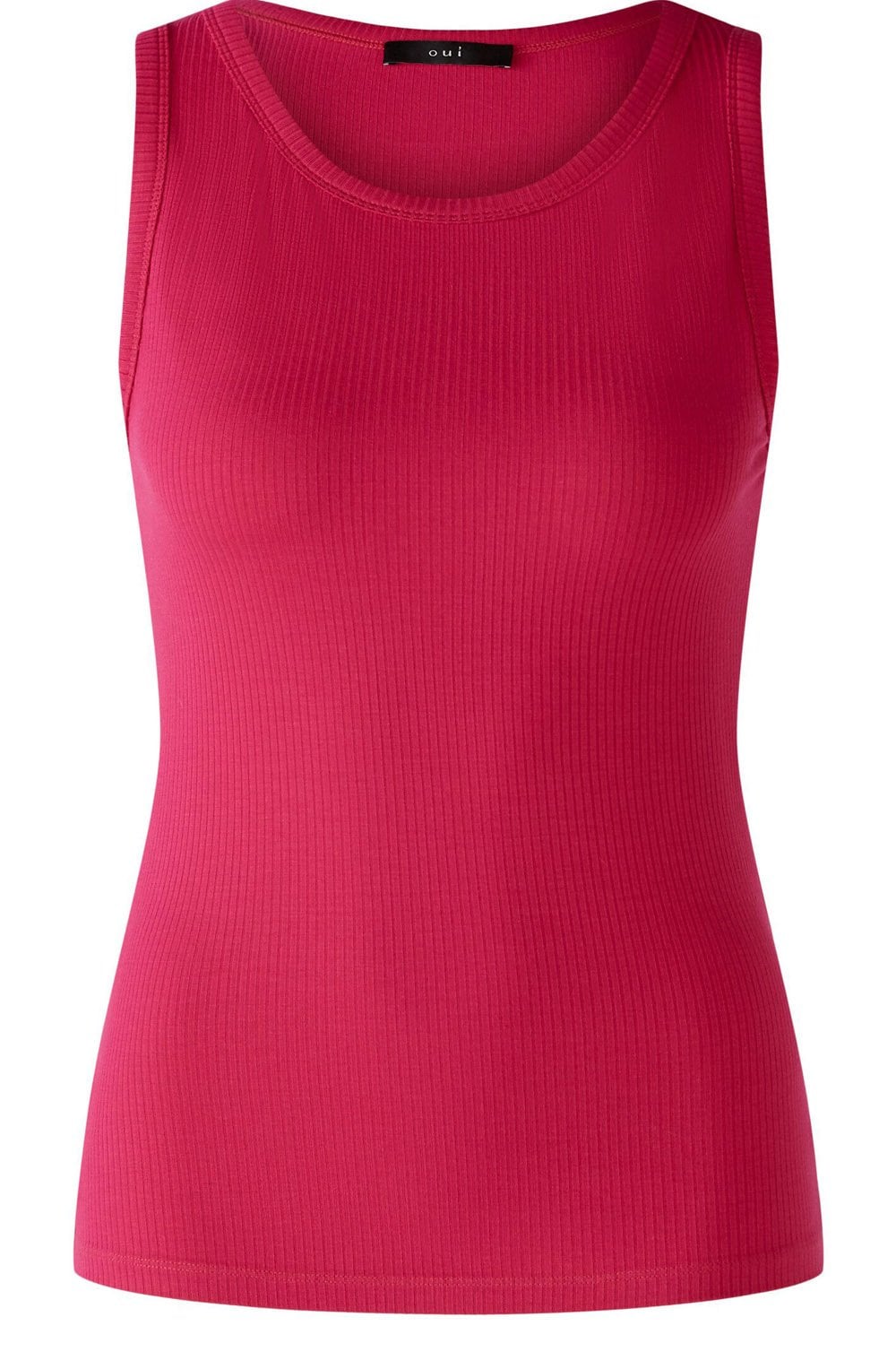 Pink Ribbed Vest Top