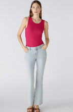Pink Ribbed Vest Top