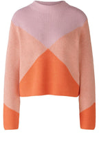 Pink Rose Geometric Design Jumper