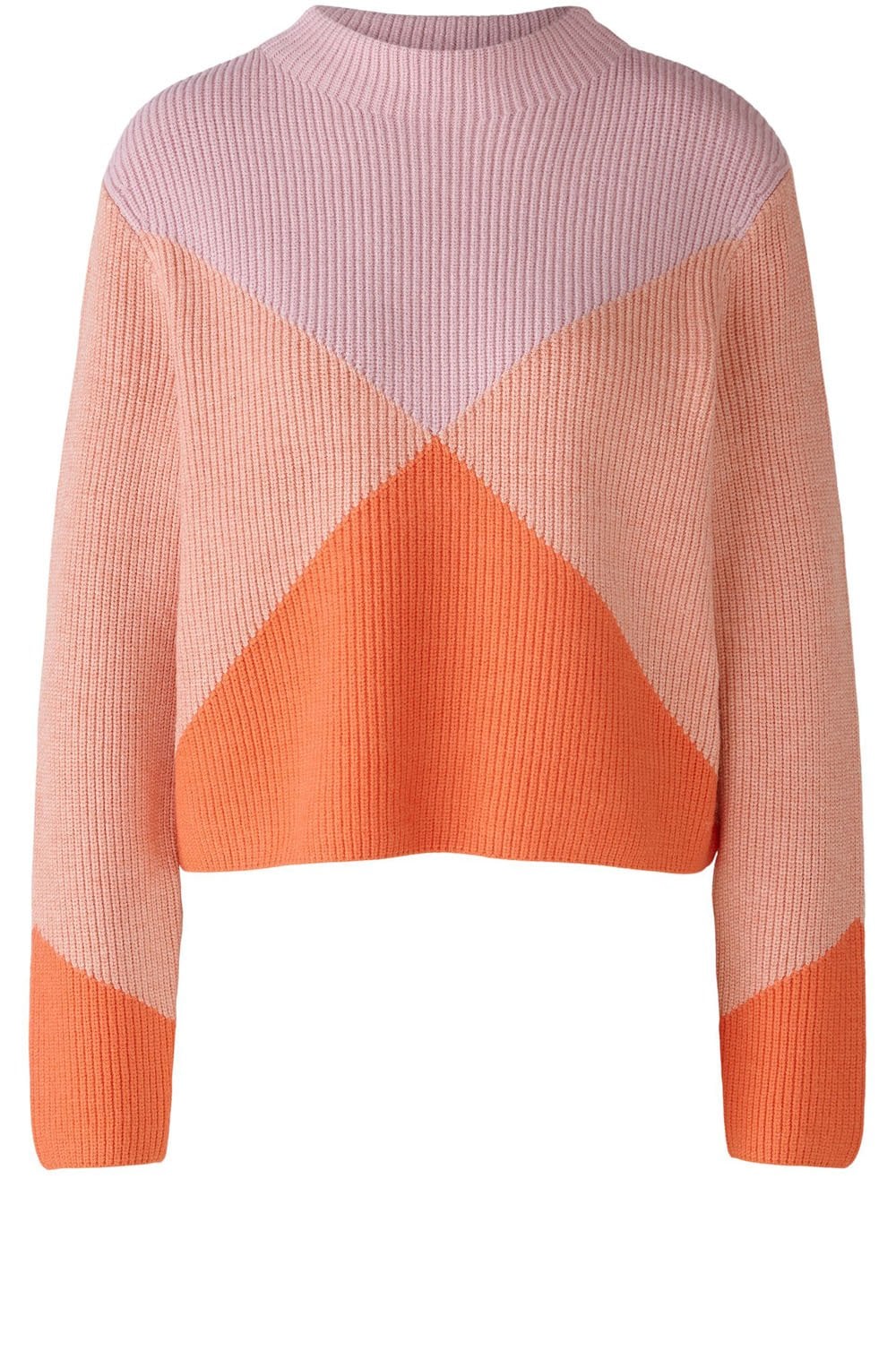 Pink Rose Geometric Design Jumper