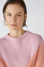 Pink Rose Geometric Design Jumper