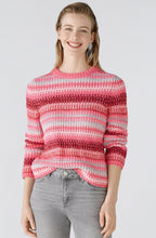 Pink Rose Jacquard Stripes Jumper