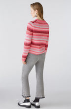 Pink Rose Jacquard Stripes Jumper