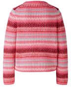 Pink Rose Jacquard Stripes Jumper