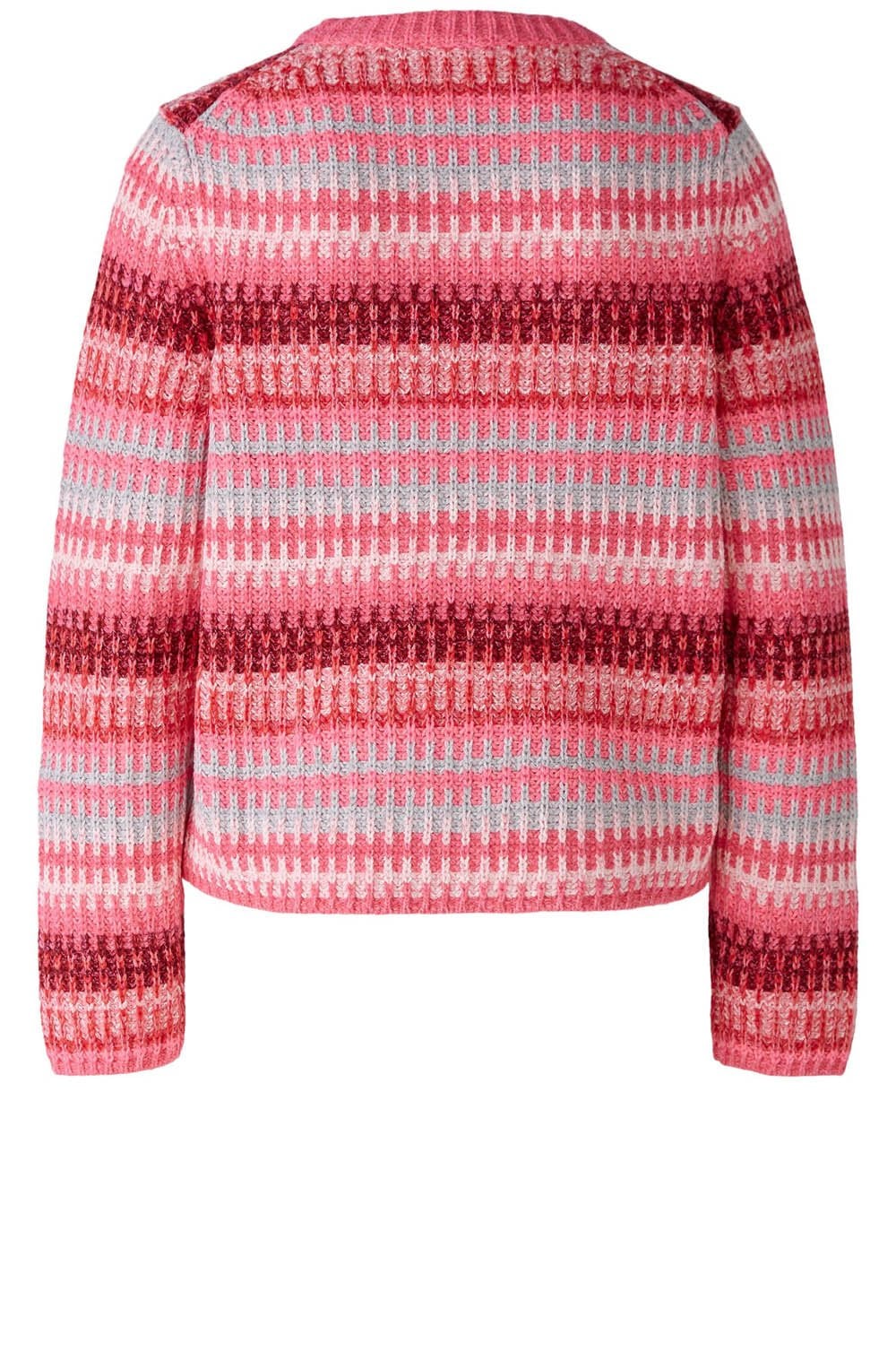 Pink Rose Jacquard Stripes Jumper