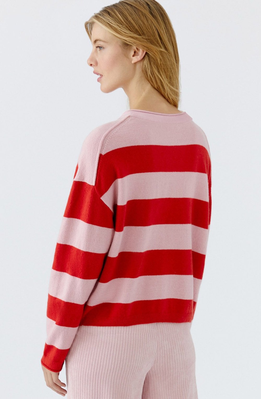 Pink Rose Striped J'Adore Jumper