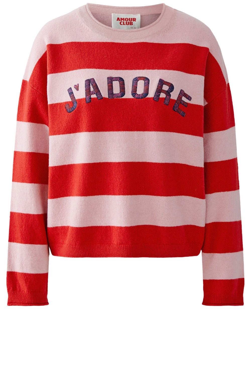 Pink Rose Striped J'Adore Jumper