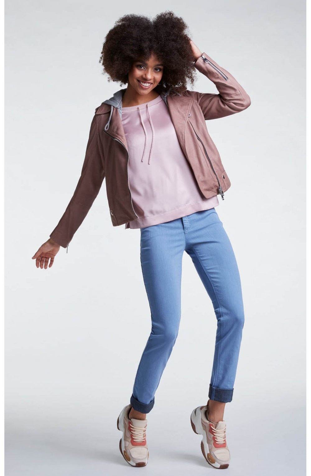Pink Silky Front Jumper