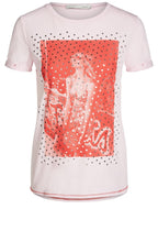 Pink Striking Design T Shirts