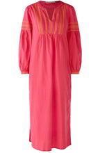 Pink Tunic Style Dress With Contrast Embroidery