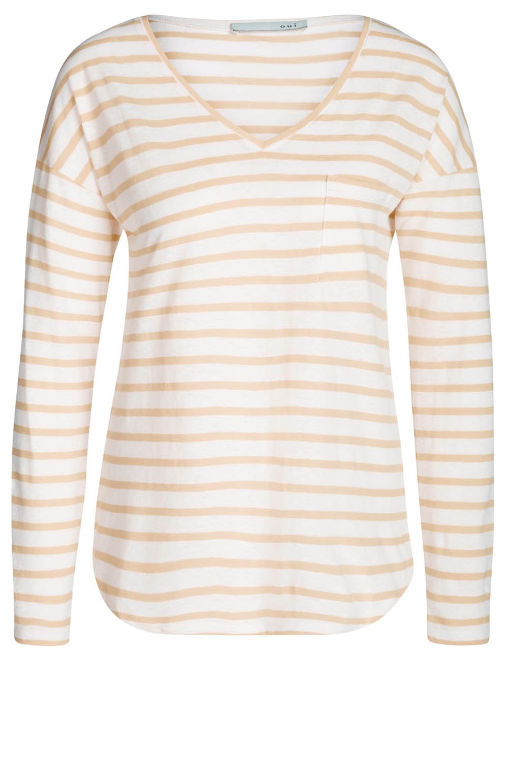 Pink & White Striped Top
