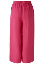 Pink Wide Leg Linen Culottes