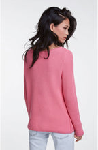 Pink Woven Knit Jumper