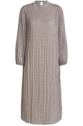 Pleated Patterned Dress