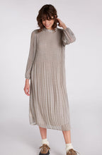 Pleated Patterned Dress