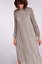 Pleated Patterned Dress