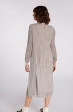 Pleated Patterned Dress