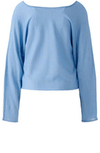 Powder Blue and White Layered Top